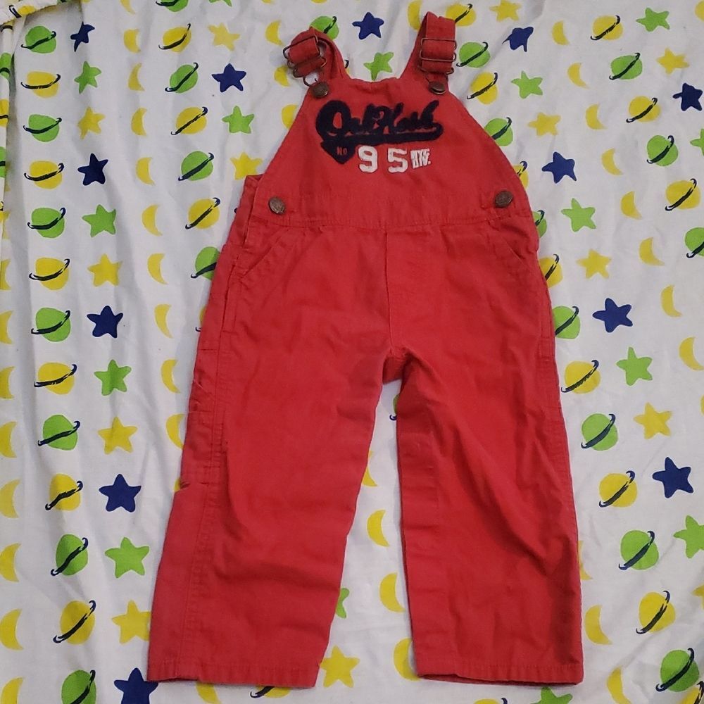 OshKosh B'gosh Red Overalls For Toddlers 18 months